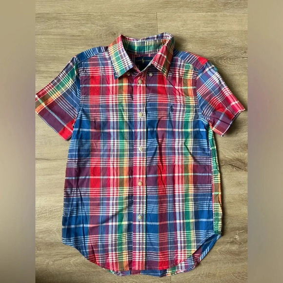 Ralph Lauren Boys Button up Shirt Cotton SZ 6 - Picture 1 of 4